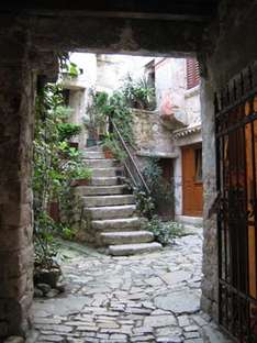 Innenhof in Istrien